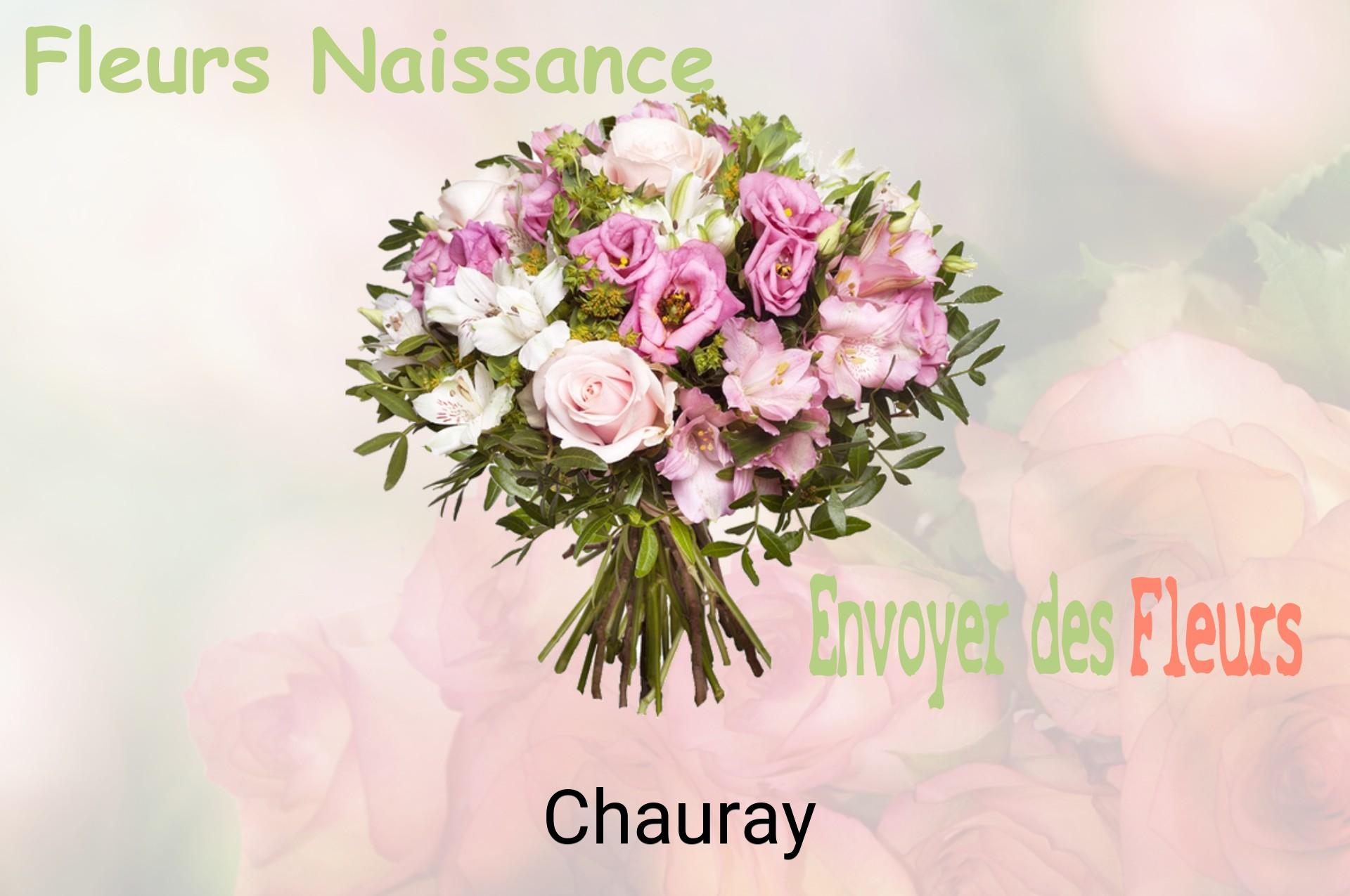 Bouquet de fleurs de naissance livré à Chauray